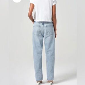 Agolde Sky Blue Straight Leg Jeans